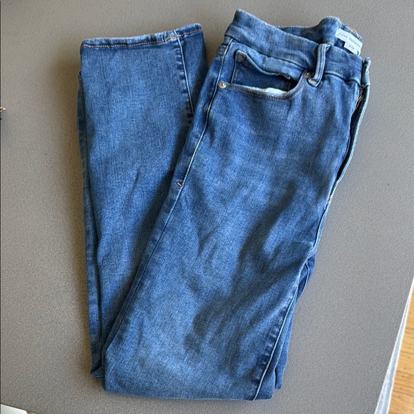Good American Blue Straight Leg Jeans - Picture 4 of 4